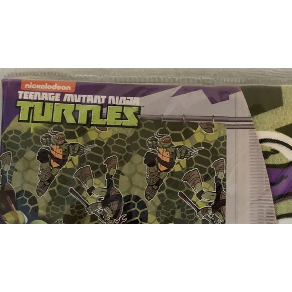 Teenage Mutant Ninja Turtles Nickelodeon Shower Curtain 72 X 72 NEW IN PKG 2014 - Picture 3 of 7